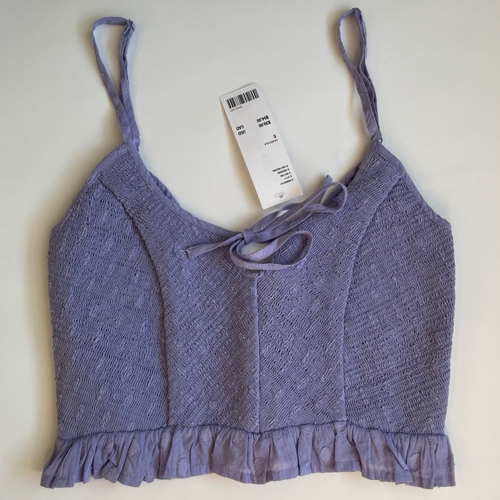 New with tags Urban Outfitters Janae Ruffle Cami Lilac